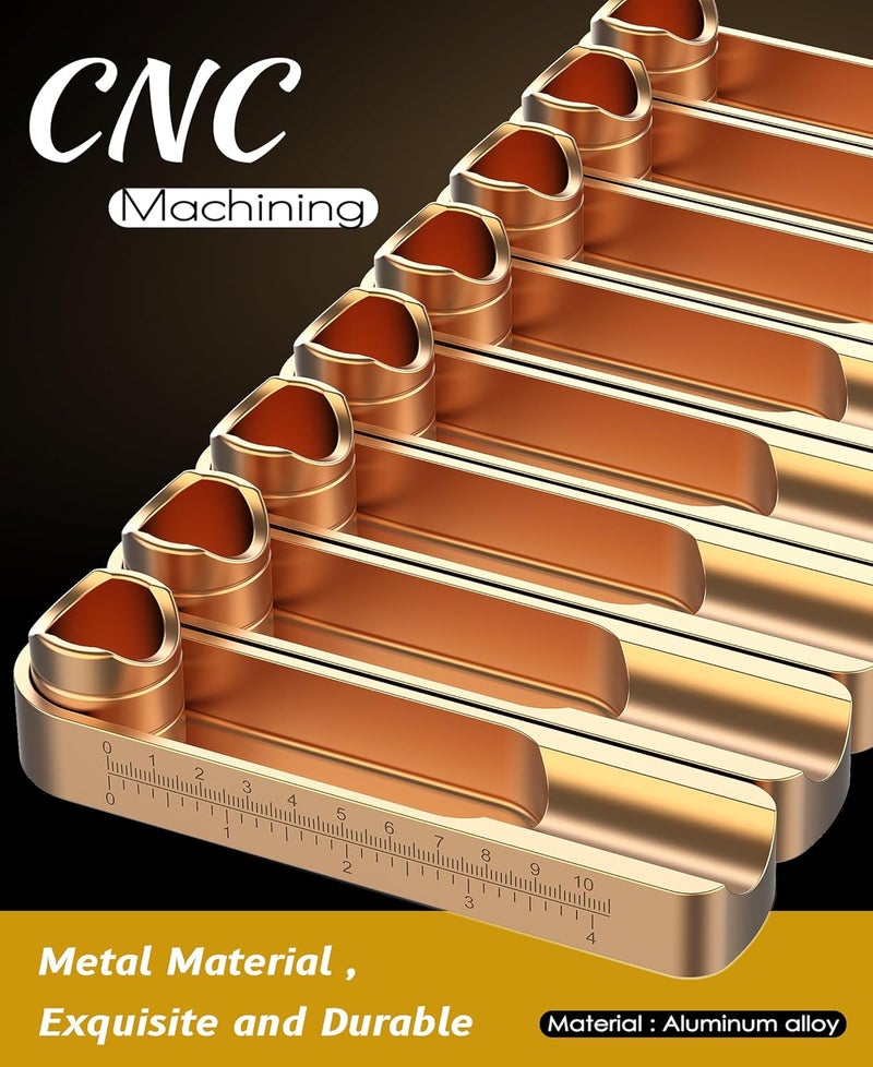 eddyrise Luxury Metal Cigar Holder, Vertical Long Ash Holder & Horizontal Rest, Fits 36-58 Ring Gauge, Essential Cigar Holder Crafted for Steady Balance and Unwavering Hold, Compact & Elegant Design (Holder set) - Image 5